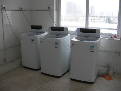 留学生寮の洗濯機